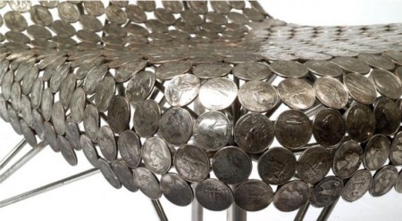 How much would you pay for a couch made out of coins? Image courtesy of craziestgadgets.com